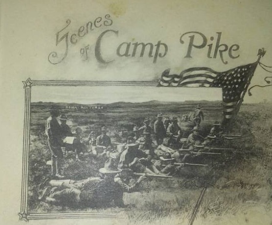 lot 387 image: Scenes of Camp Pike, Little Rock Arkansas., WWI, nine postcards.