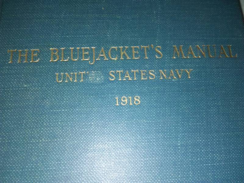 lot 406 image: The bluejackets manual 1918 - ultra rare.