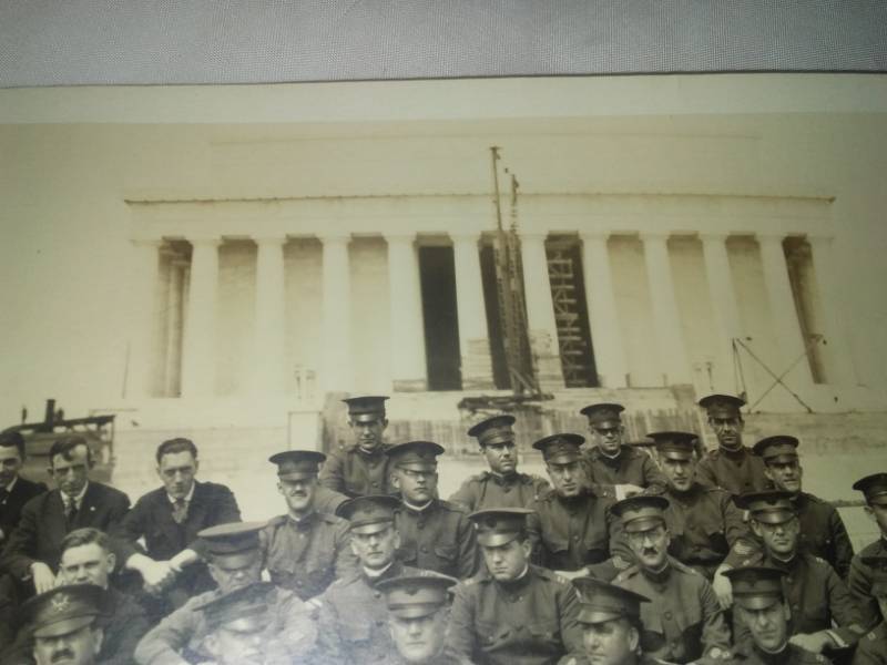 lot 407 image: Long military picture. 44 x 8, 1919 rare.