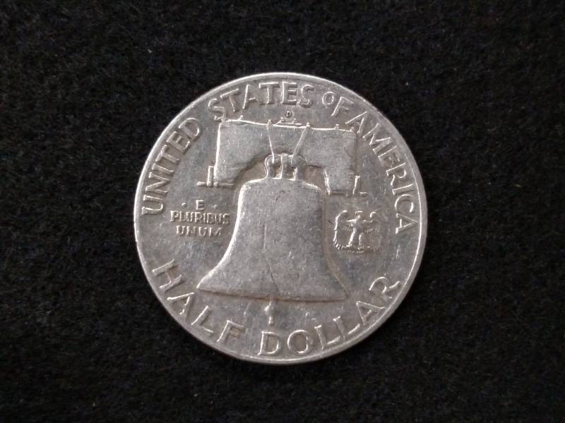1949 D Franklin Silver Half Dollar...