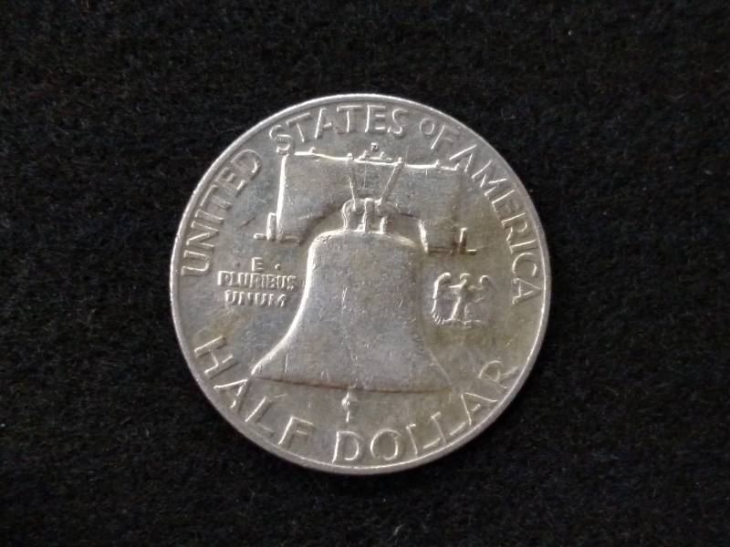 1952 D Franklin Silver Half Dollar...