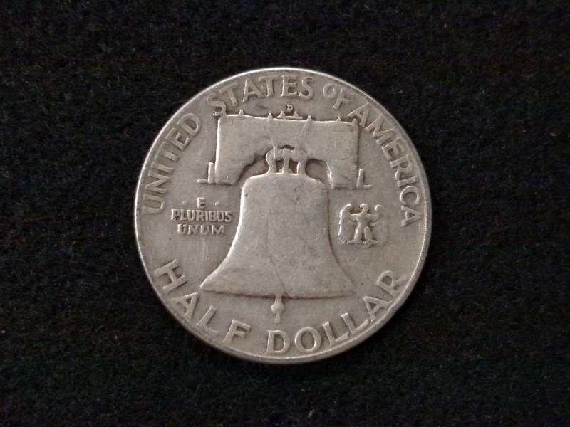 1953 D Franklin Silver Half Dollar...