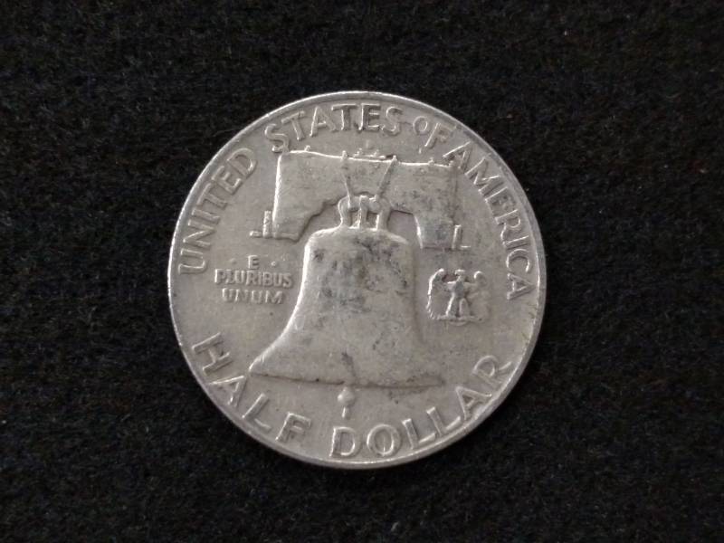 1954 D Franklin Silver Half Dollar...