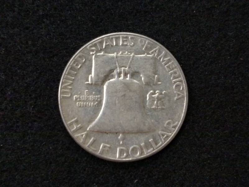 1957 Franklin Silver Half Dollar...