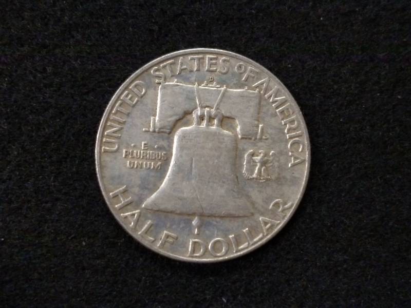 1959 D Franklin Silver Half Dollar...