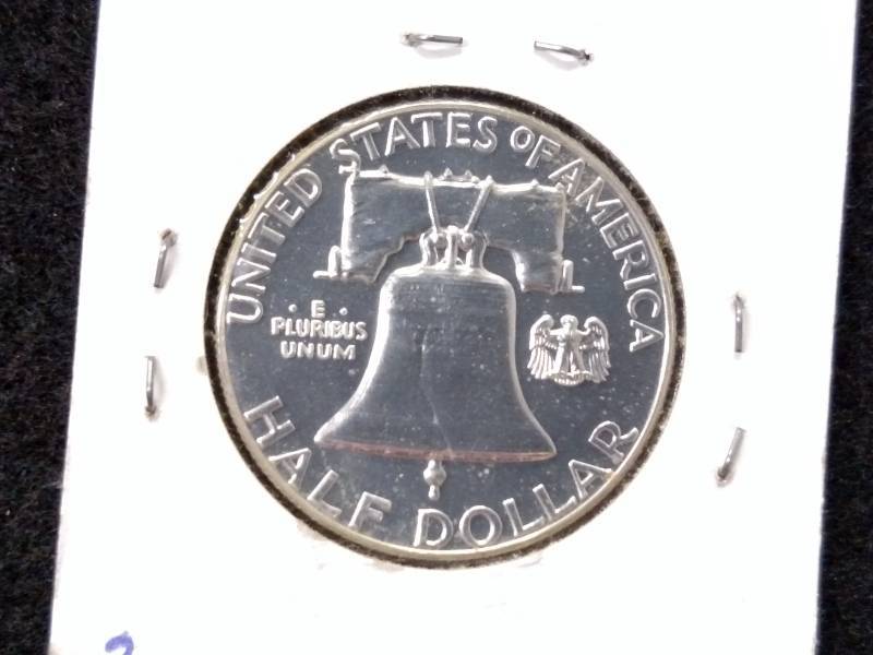 1960 Proof Franklin Silver Half Dol...