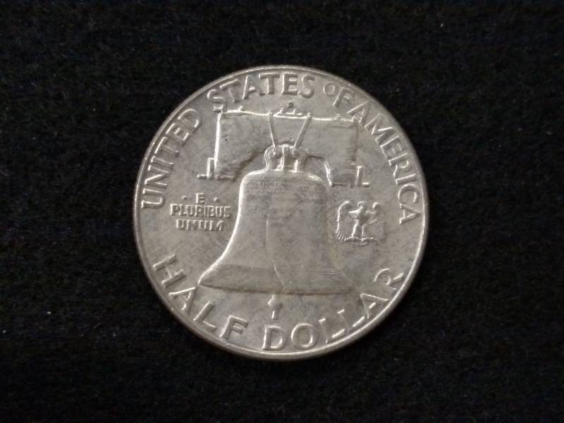 1960 D AU Franklin Silver Half Doll...