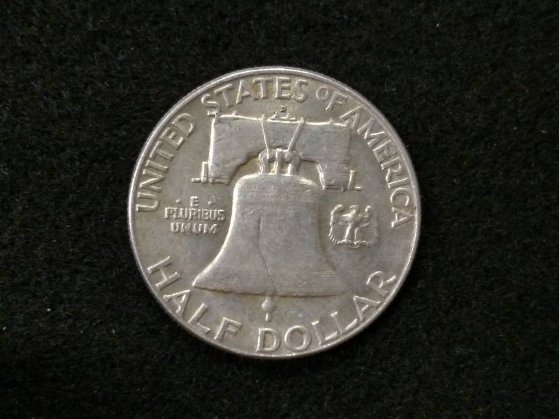 1962 D Franklin Silver Half Dollar...