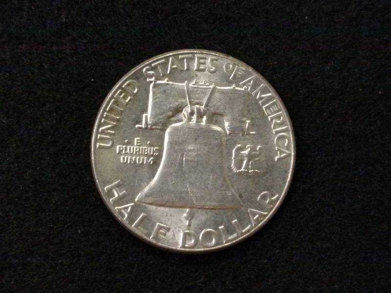 1963 AU Franklin Silver Half Dollar...