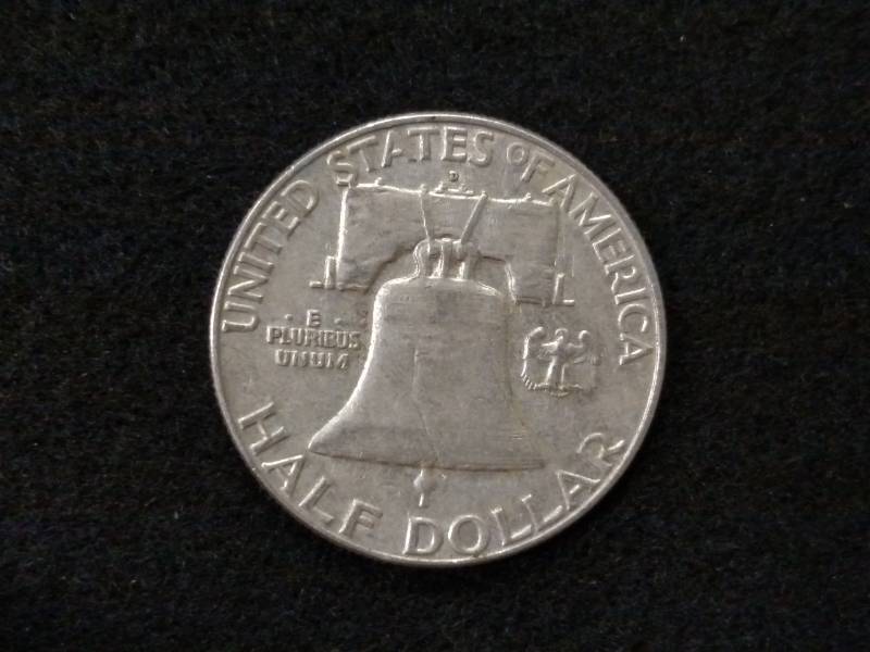 1963 D Franklin Silver Half Dollar...