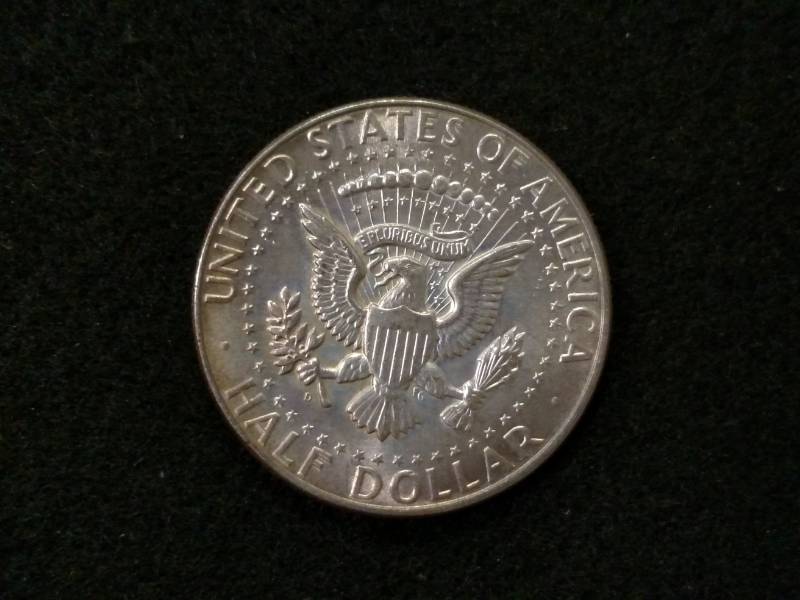 1964 D AU Kennedy Silver Half Dolla...