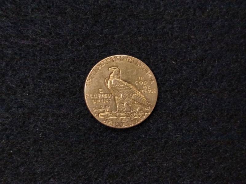 1914 D Two and One Half Dollars Ind...