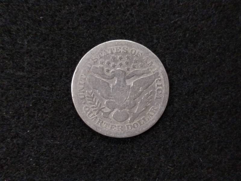 1899 Barber Silver Quarter...