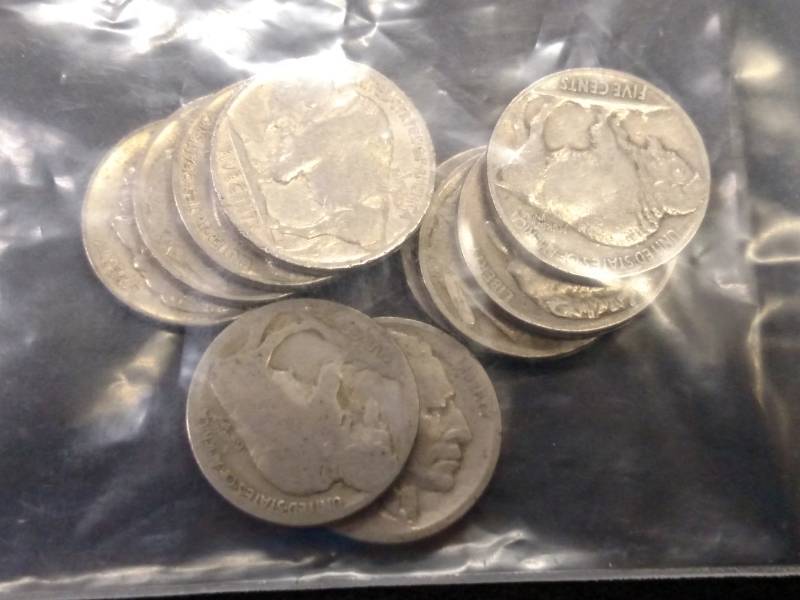 (10) Buffalo Nickels...