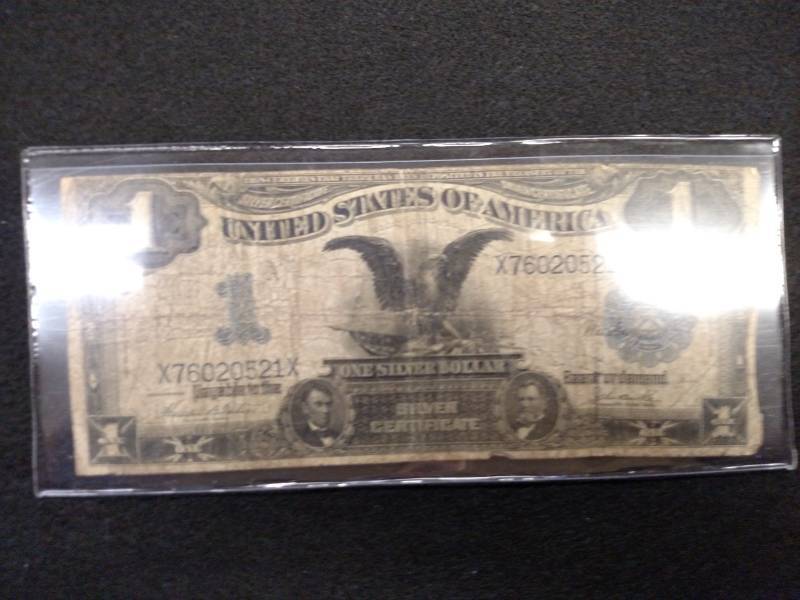 1899 Large Size Black Eagle One Dol...