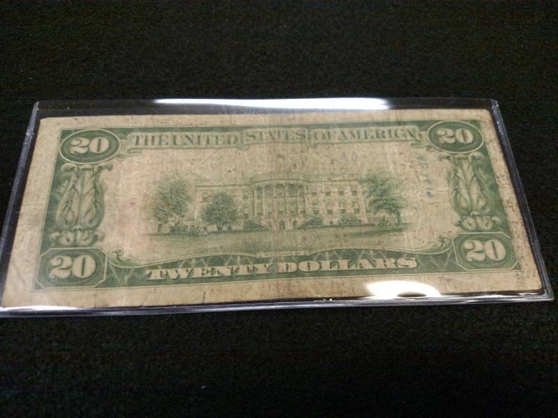 1929 Twenty Dollars National Curren...