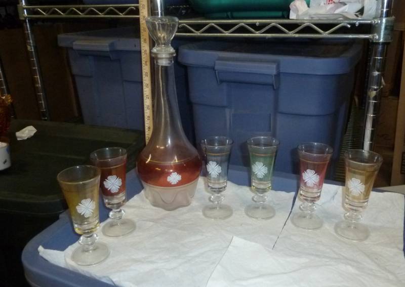 lot 66 image: wine decanter set...