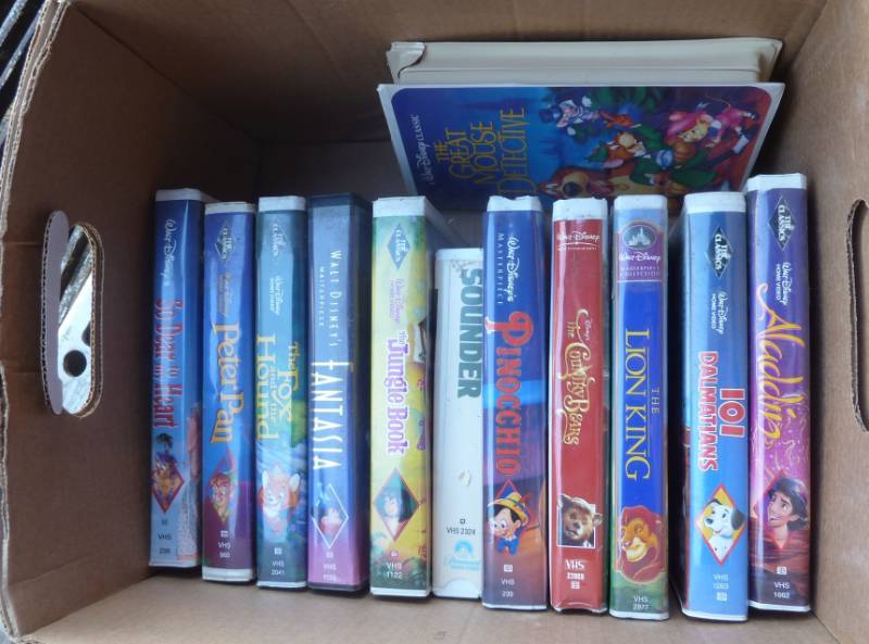 lot 71 image: group of Disney VHS...