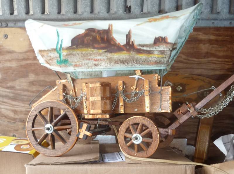 lot 76 image: Covered Wagon light ...