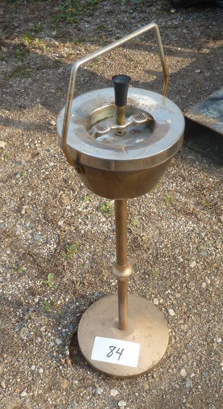 lot 84 image: standing ashtray, works...
