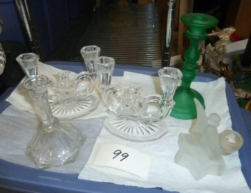 lot 99 image: group of candle holders the double ...