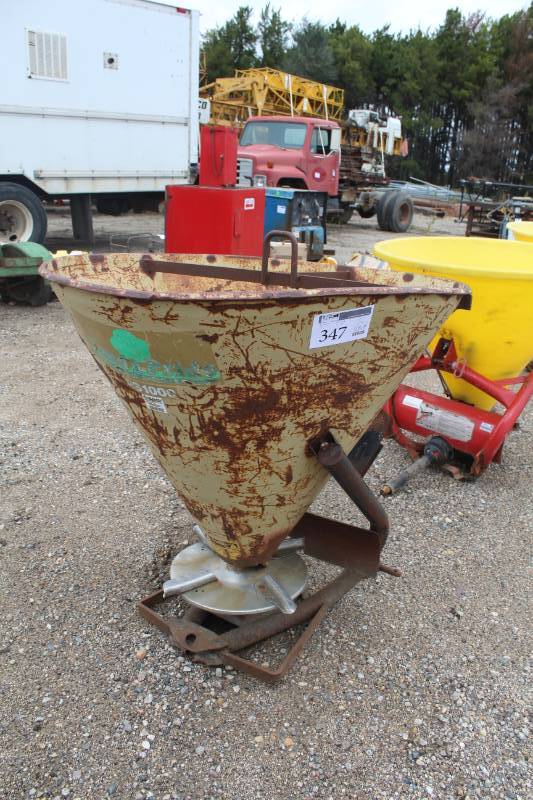 lot 347 image: Commercial Tractor Mount Fertilizer Spreader