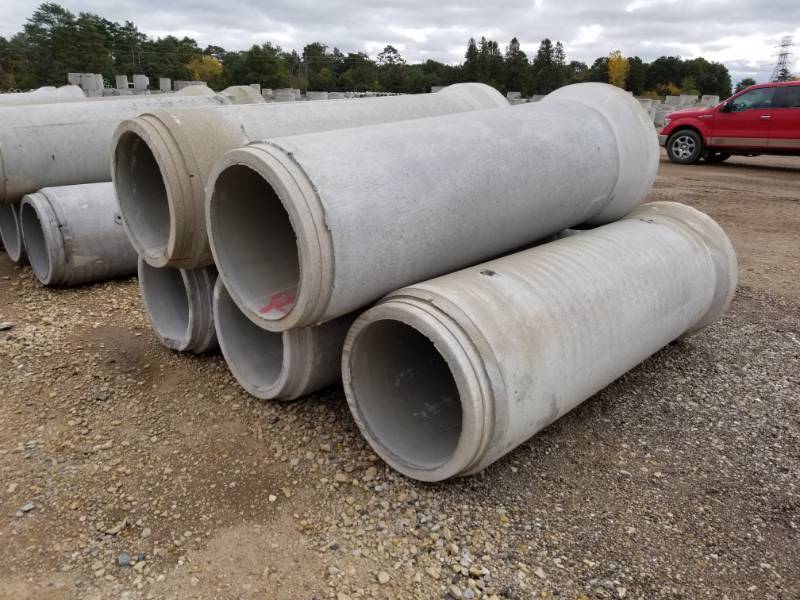 lot 388 image: Lot of (5) Concrete Culvert Pipe - 21 Inch Diameter