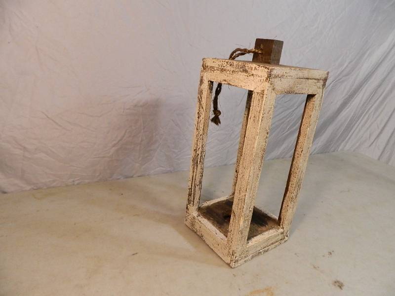 Very Cool IndoorOutdoor Recycled Wood Shabby Chic Lantern