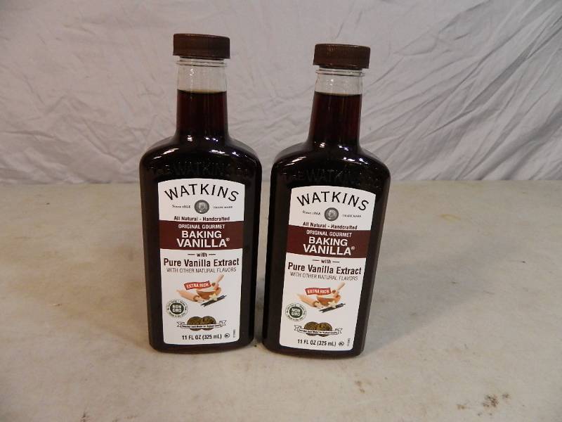 2 New Bottles of Watkins Baking Vanilla with Pure Vanilla Extract