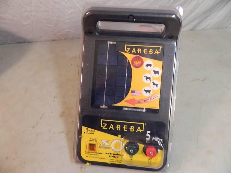 New Zareba 5 Mile Solar Electric Fence Charger