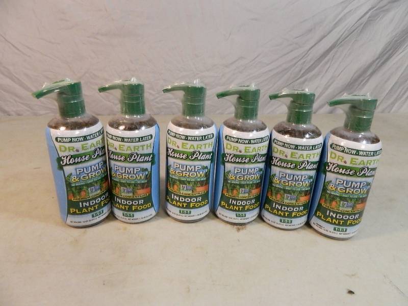6 New Bottles of Dr Earths House Plant Pump and Grow