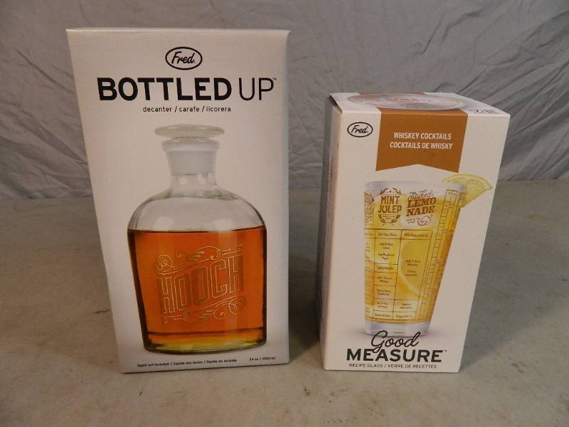 New Hooch Decanter and New Good Measure Recipe Glass
