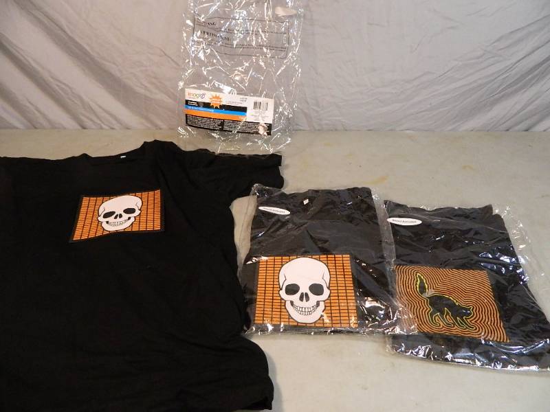 3 New Sound Activated Light Up Shirts