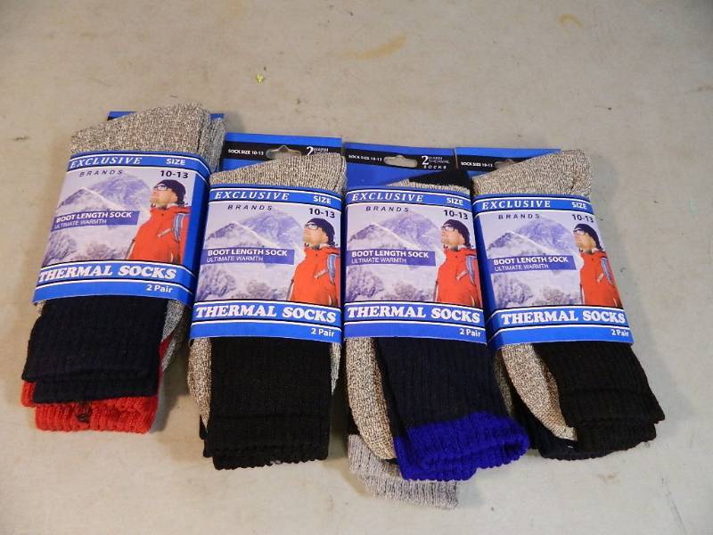 8 New Pairs of Thermal Socks