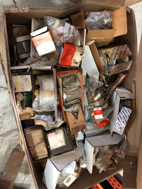Pallet Box Lot of New Old Stock Forklift and some Ag related #2