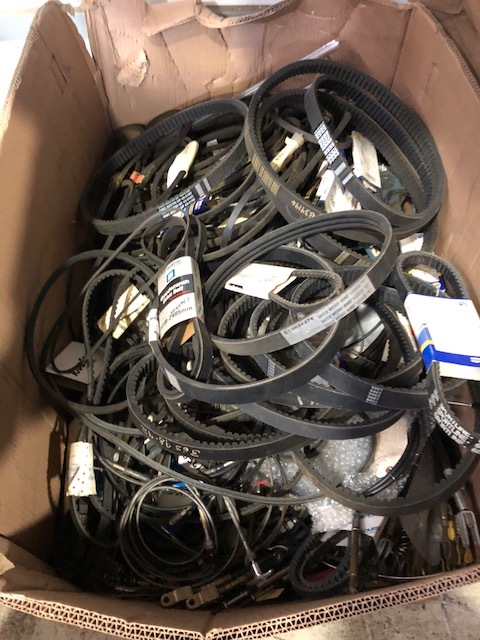 Pallet Box Lot of New Old Stock Forklift and Golf Cart Parts