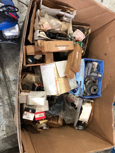Pallet Box Lot of New Old Stock Forklift and Assorted Parts