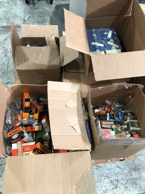 Pallet Box Lot of New Old Stock Forklift and Assorted Parts