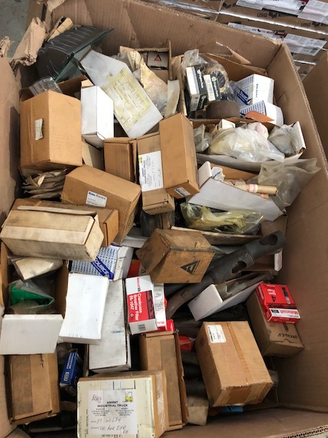 Pallet Box Lot of New Old Stock Forklift and Ag Parts