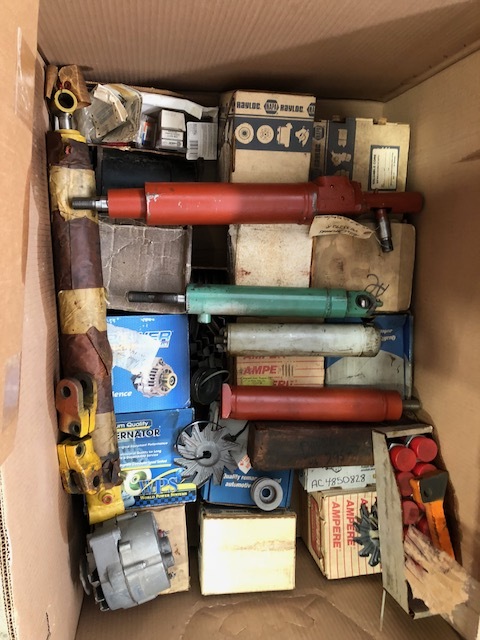 Pallet Box Lot of New Old Stock Forklift and Assorted Parts