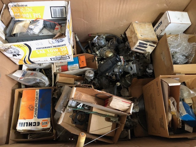 Pallet Box Lot of New Old Stock Forklift and Assorted Parts