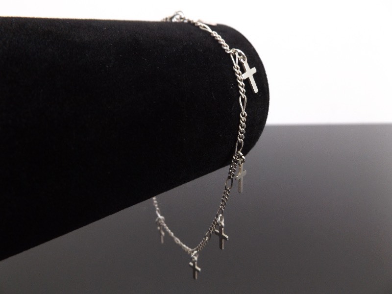 lot 65 image: .925 Sterling Silver Sunday BraceletAnklet&nbsp
