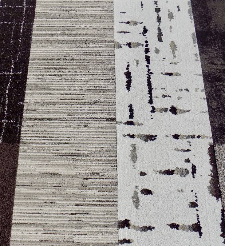 lot 34 image: (never used Flor squares)  Custom Design Heritage Folk -  Soft Plush Carpet Square Floor Covering 5 x 10