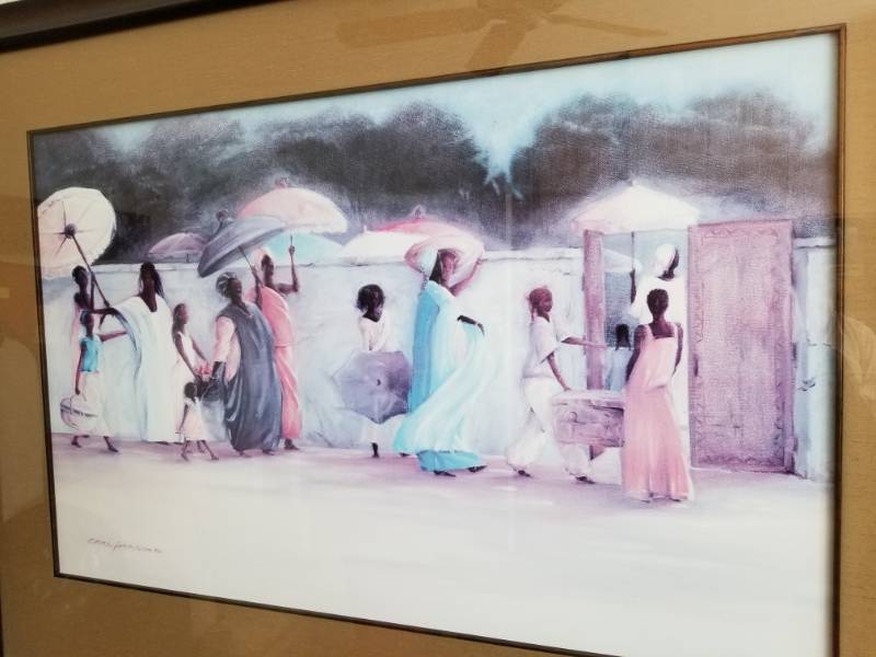 lot 53 image: Signed Earl Jackson Print - Following the Path