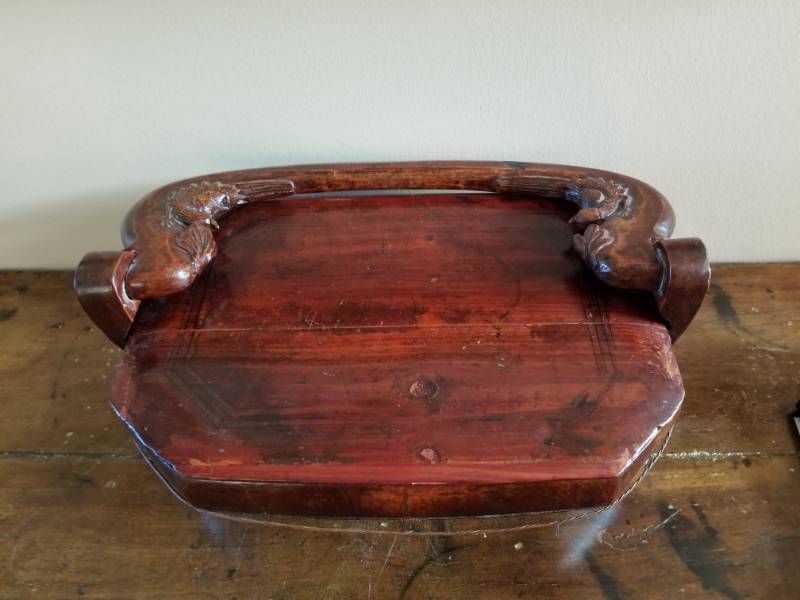 lot 49 image: Beautifully Carved Tibetan Box