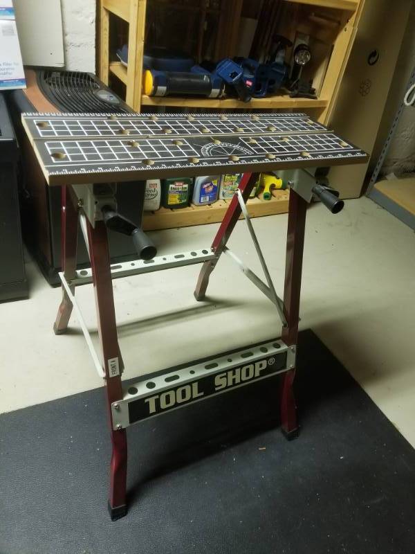 lot 56 image: Adjustable Shop Table