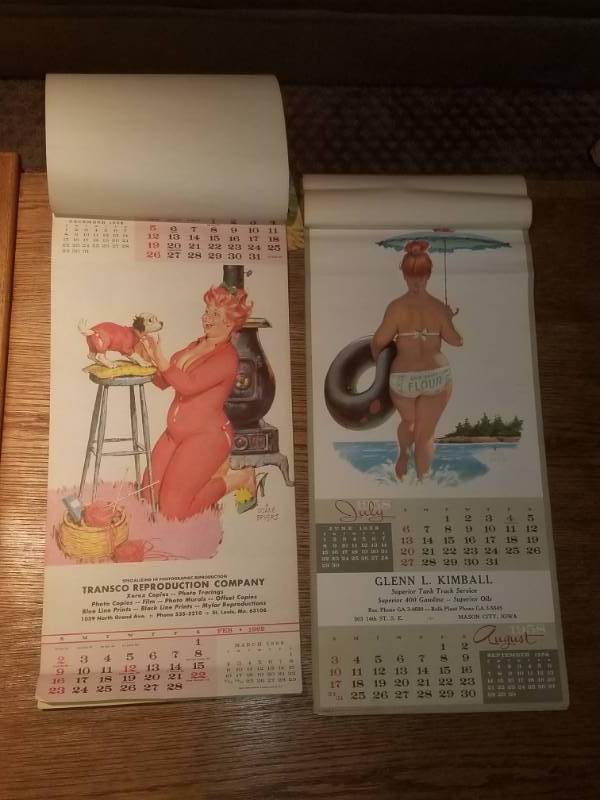 lot 17 image: Vintage Hilda Pinup Calendar