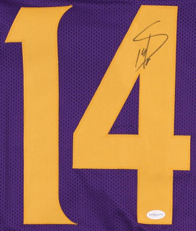 lot 5 image: Stefon Diggs Signed Special Edition Color Rush Jersey (TSE COA)