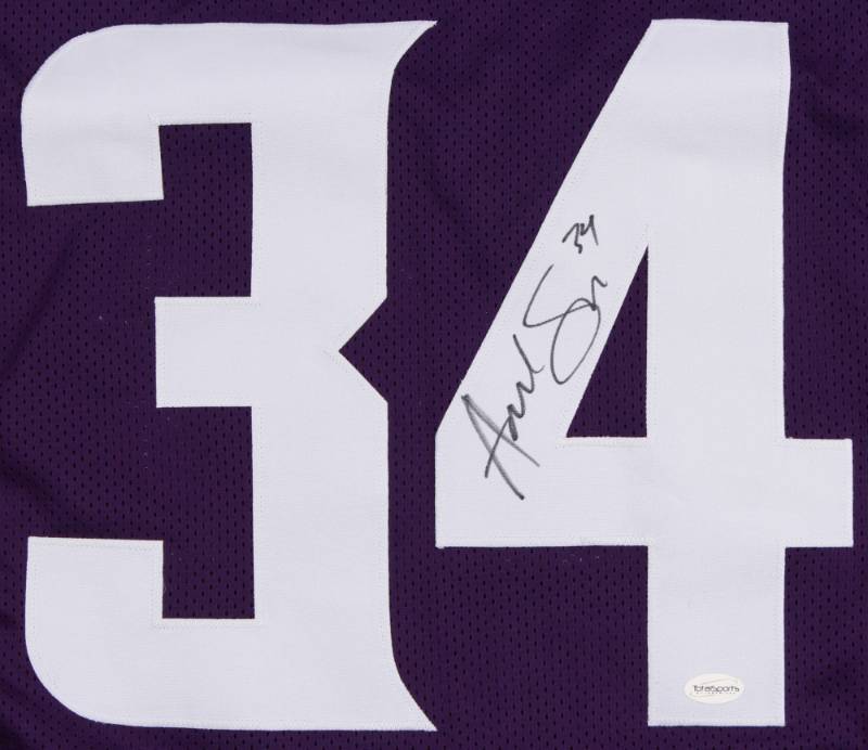 lot 18C image: Andrew Sendejo Signed Purple Jersey (JSA COA)