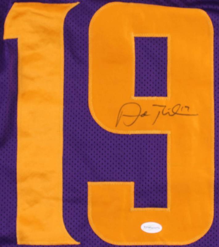 lot 8 image: Adam Thielen Signed Special Edition Color Rush Jersey (TSE COA)